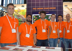 Six men present for Corvus Drones, which announced at the fair a partnership with LetsGrow.com